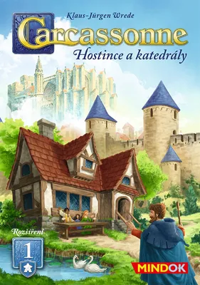 Zdjęcie produktu dla Mindok Carcassonne rozszerzenie 1: Karczmy i katedry (2025)