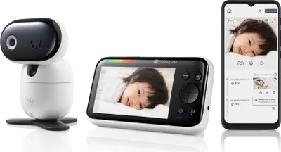 Produktbild von Motorola PIP1610, 300 m, WLAN, Kamera, Weiß, 12,7 cm (5"), 1920 x 1080 Pixel
