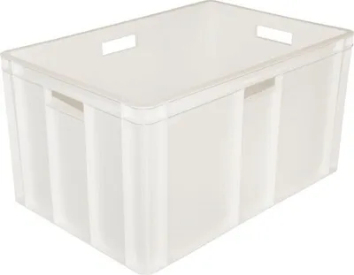 Zdjęcie produktu dla Stapelkiste Kunststoff, weiß, Höhe: 320 mm, Länge: 600 mm, Breite: 400 mm