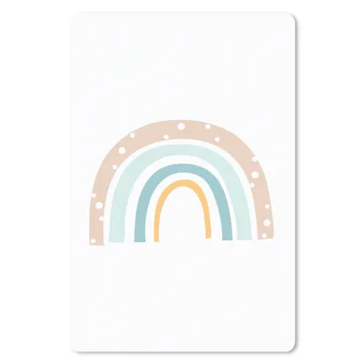Produktbild von MuchoWow® Mauspad Mousepad Regenbogen - Kinder - Pastell - Tupfen - Baby 18x27 cm - Mousepads - Maus Mat - Pad - Mausunterlage