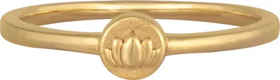 Produktbild von cai Ring 925/- Sterling Silber vergoldet Lotusblüte
