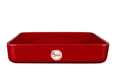 Produktbild von Sallys eckige Stoneware Ofenform - Groß - Empire Red