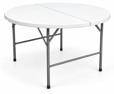 Immagine prodotto di Tavolo rotondo pieghevole per catering Ø 154 cm - Bianco
