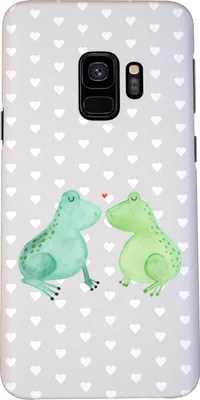 Produktbild von Mr. & Mrs. Panda Samsung Galaxy S9 Handyhülle Frosch Liebe - Grau Pastell - Geschenk, Handy Schutzhülle, Smartphone Hülle, Freundin, Hochzeitstag, Cover, Frösche, Pärchen