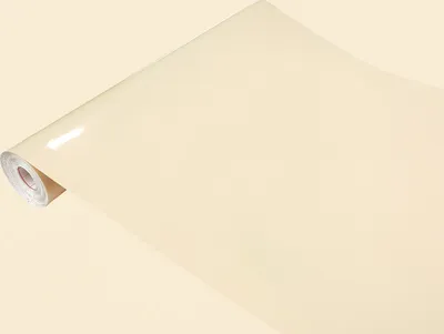 Produktbild von Klebefolie Möbel 45x25 cm - Beige Glanz - Selbstklebende Möbelfolie in glänzend und matt - PVC Folie für Möbel - Selbstklebende Folie für schnelle Umgestaltung und Renovierung