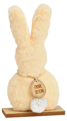 Produktbild von Oster Dekofigur Hase, in orange aus Plüsch als Frühjahresdeko