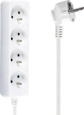 Image de Rallonge domestique 4 prises 1.5m +0