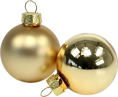Produktbild von Weihnachtskugeln 4cm Gold Glas glänzend/matt 24er Pack Christbaumschmuck Deko, 24 Stück