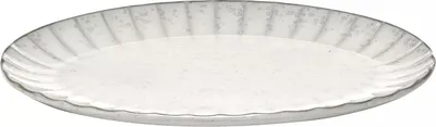 Produktbild von SERAX Inku Teller oval L Inku White, Länge: 300 mm, Breite: 210 mm
