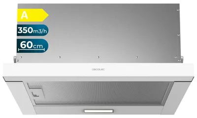 Obrázok produktu pre Cecotec Bolero Flux TLM 603500 White A, 350 m³/h, Zvedené / recirkulačné, C, A, D, 65 dB