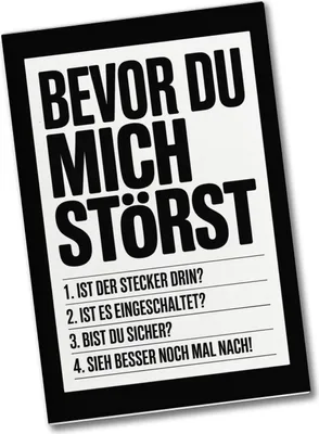 Produktbild von Bevor du mich störst Souvenir Souvenir Magnet für IT-Profis