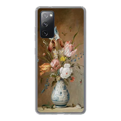 Produktbild von MuchoWow® Handyhülle Schutzhülle Hülle für Samsung Galaxy S20 FE Stilleben mit Blumen - Balthasar van der Ast - Alte Meister Silikon Softcase Handy Hülle - Abdeckung