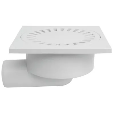 Produktbild von Bodeneinlaufseite D 50 / 95 mm, weiß, ENPRO