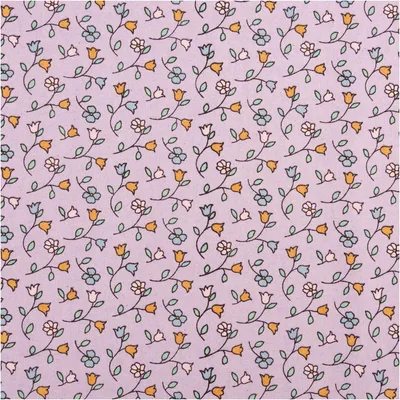 Produktbild von Baumwollstoff Meterware Popeline Mini Blümchen lila 148cm
