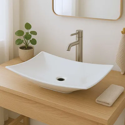 Zdjęcie produktu dla Paulas umywalka ceramiczna nablatowa Zoe 575x390x100 mm