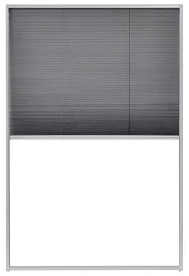 Obrázek produktu pro vidaXL plisovaná roleta proti hmyzu do oken hliník 80 x 120 cm