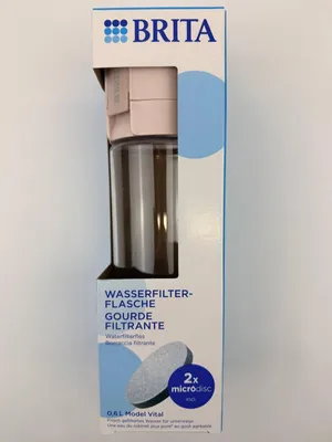 Produktbild von BRITA Vital 600ml Wasserfilter Flasche Rosa inkl 2 MicroDisc Neu