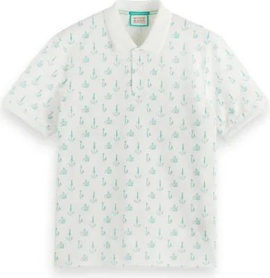 Image de Scotch & Soda 175555 Polo à manches courtes Blanc L Homme Blanc L