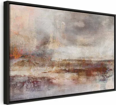 Produktbild von Italienischer Leinwand Leinwandbild - Transience (1 Part) Wide 90x60 cm Abstrakt n-A-1400-b-a