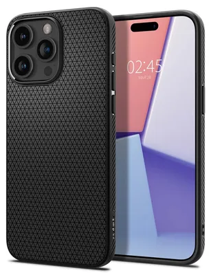 Produktbild von Spigen ACS06704, Cover, Apple, iPhone 15 Pro, 15,5 cm (6.1"), Schwarz