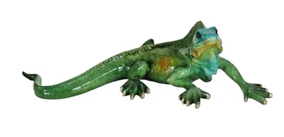 Produktbild von Deko Leguan Bartagame Eidechse Echse Drachen Gecko Lurch Figur Skulptur