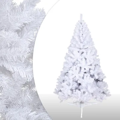 Zdjęcie produktu dla Świąteczna choinka Clanmacy, choinka świąteczna, stojak na choinkę, wybór, sztuczny śnieg, biały, 120 cm