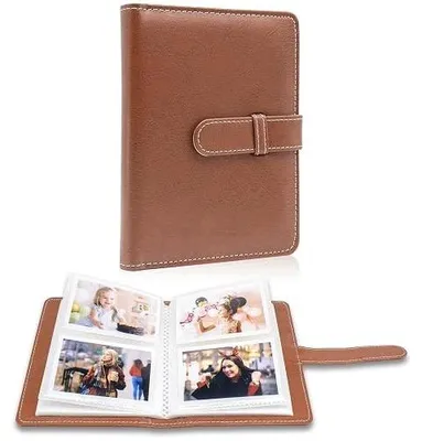 Zdjęcie produktu dla Album fotograficzny mini 64 zdjęcia instax polaroid skóra