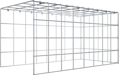 Produktbild von Anbaugabione Typ 4 80 cm x 40 cm x 40 cm (L x H x T), Maschenweite 10 cm x 10 cm, C-Ring