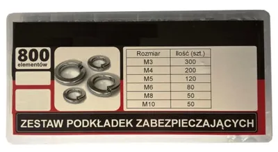 Obrázok produktu pre Sada pérových podložiek 800ks 02406