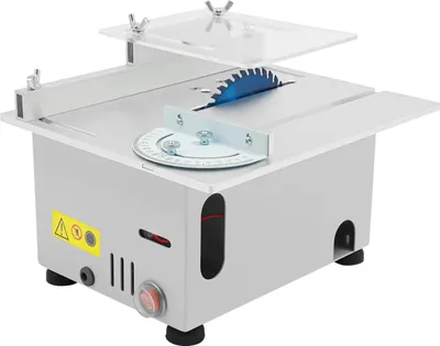 Produktbild von Mini Tischkreissäge - Tischkreissäge - Leistung 96 W - Variable Drehzahl 12–24 V - DIY Holz- und Plattenzuschnitt - Horizontale Ausführung - Mehrfarbig