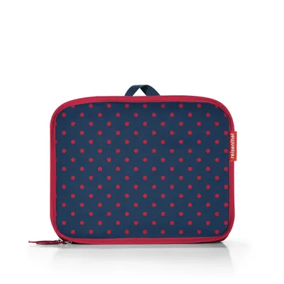 Produktbild von reisenthel foldabletrolley, Einkaufstrolley, Faltbarer Trolley, Einkaufwagen, Polyestergewebe, Mixed Dots Red, 30 L, HK3075