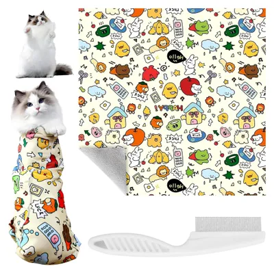 Produktbild von Katzenpflegetuch für das Nagelschneiden, selbsthaftender Katzenwickel (70 * 70 cm)