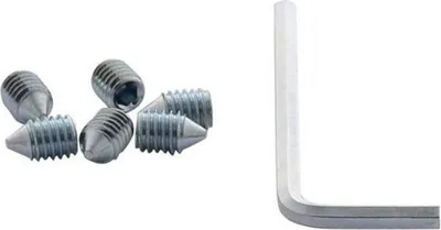 Produktbild von Innensechskantschrauben M6x9 mm zur Montage für Türdrücker mit Innensechskantschlüssel 6 Stück
