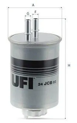 Obrázok produktu pre Palivový filter UFI 24.JCB.02 Filtračná vložka