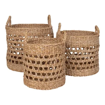 Image de Balok panier lot de 3 pièces naturel,noir.
