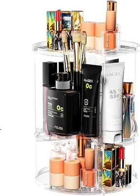 Produktbild von Famanu Kosmetikorganizer 360° drehbar - transparent