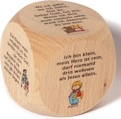 Produktbild von Neumeyer G-KF Gebetswürfel - Ahorn, 6 x 6 cm, bunt