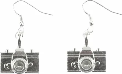 Produktbild von Kamera Ohrringe Fotoapparat Miniblings Fotograf Fotografie Foto silber 2cm