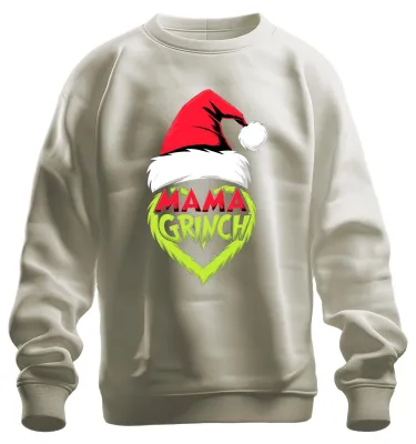 Produktbild von Mama Grinch Weihnachten Weihnachtsmütze Grinch Herz Lustig Sweatshirt Pullover, Natur, XXL