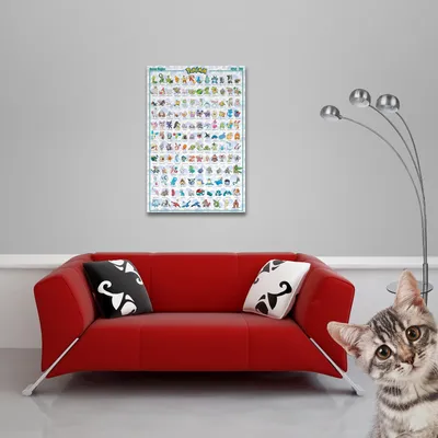 Produktbild von Pokemon - Pokémon - Poster - Hoenn Pokemon englisch + 1 Packung tesa Powerstrips® - Inhalt 20 Stück