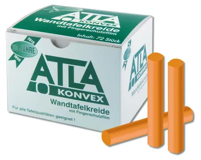Produktbild von ATLA Konvex Tafelkreide bunt 72 Stueck staubfrei  Germany