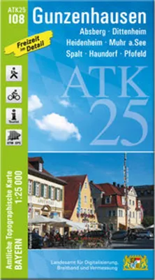 Image de ATK25-I08 Gunzenhausen (Carte topographique officielle 1:25000)