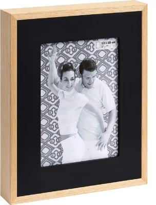 Immagine prodotto di Cornice di legno Doppia 15x20 cm natura-nero