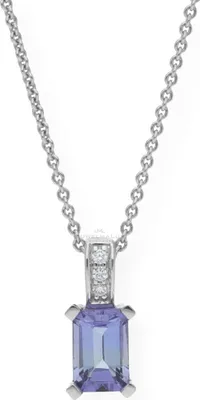 Produktbild von Kettenanhänger Weißgold 585 Tansanit JL10-02-1576 JuwelmaLux