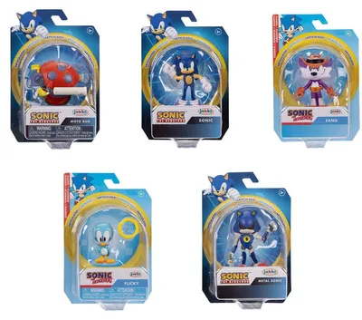 Immagine prodotto di Jakks Pacific Sonic The Hedgehog Wave 18 Figure Assortite 6 Cm Taglia Unica