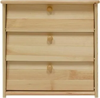 Produktbild von Schuhschrank 010 Kiefer massiv Vollholz natur - Abmessung 62 x 62 x 40 cm (H x B x T)