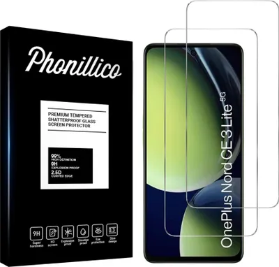 Produktbild von Hartglas für OnePlus Nord CE 3 LITE 5G [2 Stück] Displayschutzfolie Screen Protector Film Anti-Kratzer Glas Resistant Phonillico®