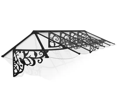 Produktbild von Palram - Canopia Vordach Lily 4178 schwarz 421x88 cm