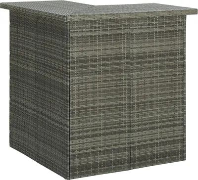 Produktbild von vidaXL 16-tlg. Gartenbar-Set mit Kissen Poly Rattan Grau