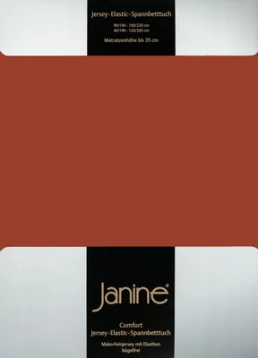 Produktbild von Janine Jersey Elastic Spannbetttuch 180x200 cm - 200x220 cm tabasco